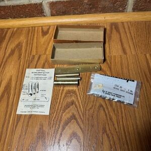 VTG Craftool Segma Snap Setter w/ Brown Glove Snaps Leatherwork Crafting Tools